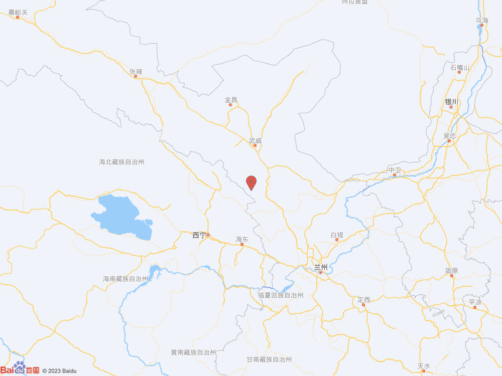 甘肃武威市天祝县发生3.2级地震